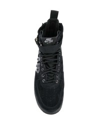 schwarze hohe Sneakers aus Wildleder von Nike