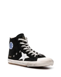 schwarze hohe Sneakers aus Wildleder von Golden Goose