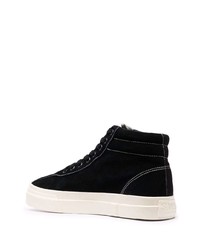 schwarze hohe Sneakers aus Wildleder von Stepney Workers Club