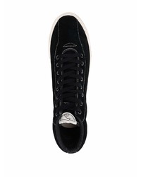 schwarze hohe Sneakers aus Wildleder von Stepney Workers Club