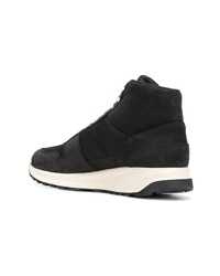 schwarze hohe Sneakers aus Wildleder von Common Projects