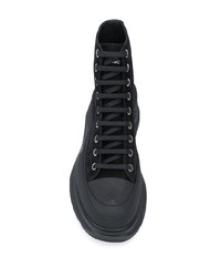 schwarze hohe Sneakers aus Wildleder von Alexander McQueen