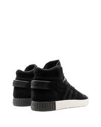 schwarze hohe Sneakers aus Wildleder von adidas