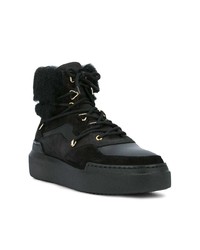 schwarze hohe Sneakers aus Wildleder von Buscemi