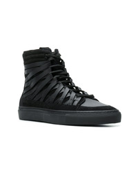schwarze hohe Sneakers aus Wildleder von Damir Doma