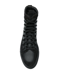 schwarze hohe Sneakers aus Wildleder von Damir Doma