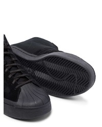 schwarze hohe Sneakers aus Wildleder von Y-3