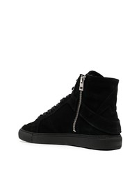 schwarze hohe Sneakers aus Wildleder von Zadig & Voltaire