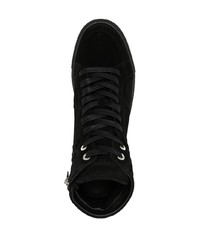 schwarze hohe Sneakers aus Wildleder von Zadig & Voltaire