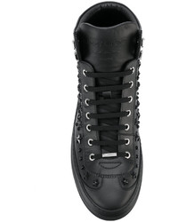 schwarze hohe Sneakers von Jimmy Choo