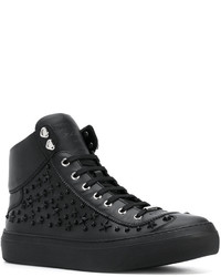 schwarze hohe Sneakers von Jimmy Choo