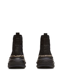 schwarze hohe Sneakers von Balmain