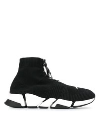 schwarze hohe Sneakers von Balenciaga
