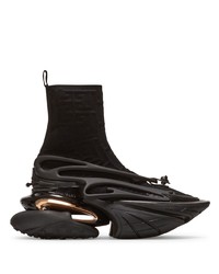 schwarze hohe Sneakers von Balmain