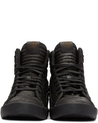 schwarze hohe Sneakers von Diesel