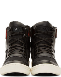 schwarze hohe Sneakers von Y-3