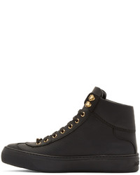 schwarze hohe Sneakers von Jimmy Choo