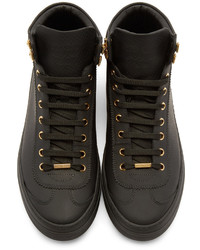 schwarze hohe Sneakers von Jimmy Choo