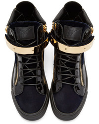 schwarze hohe Sneakers von Giuseppe Zanotti