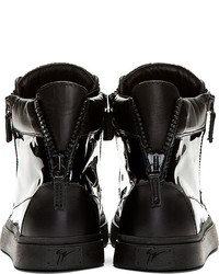 schwarze hohe Sneakers von Giuseppe Zanotti