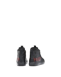 schwarze hohe Sneakers von BOSS