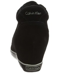 schwarze hohe Sneakers von Calvin Klein Jeans
