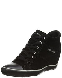 schwarze hohe Sneakers von Calvin Klein Jeans