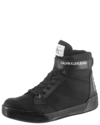 schwarze hohe Sneakers von Calvin Klein
