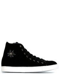 schwarze hohe Sneakers von Charlotte Olympia