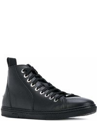 schwarze hohe Sneakers von Jimmy Choo