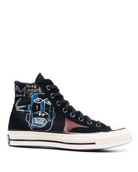 schwarze hohe Sneakers von Converse