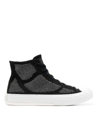 schwarze hohe Sneakers von Converse