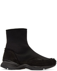 schwarze hohe Sneakers von Damir Doma