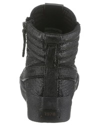 schwarze hohe Sneakers von Diesel