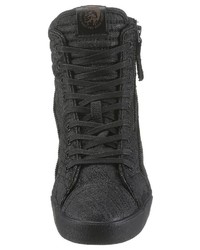 schwarze hohe Sneakers von Diesel