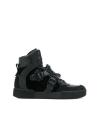 schwarze hohe Sneakers von Dolce & Gabbana