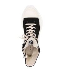 schwarze hohe Sneakers von Rick Owens DRKSHDW