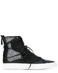 schwarze hohe Sneakers von Dsquared2