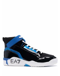 schwarze hohe Sneakers von Ea7 Emporio Armani