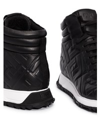 schwarze hohe Sneakers von Fendi