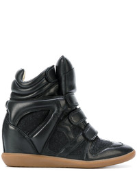 schwarze hohe Sneakers von Etoile Isabel Marant
