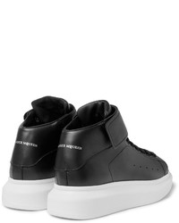 schwarze hohe Sneakers von Alexander McQueen