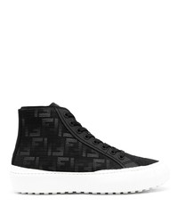 schwarze hohe Sneakers von Fendi