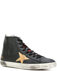 schwarze hohe Sneakers von Golden Goose