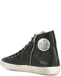 schwarze hohe Sneakers von Golden Goose