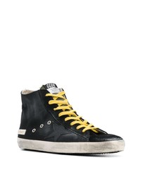 schwarze hohe Sneakers von Golden Goose