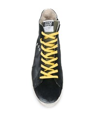 schwarze hohe Sneakers von Golden Goose