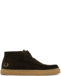 schwarze hohe Sneakers von Fred Perry