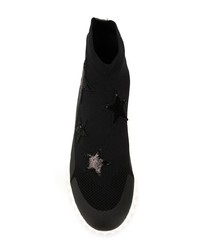schwarze hohe Sneakers von Valentino
