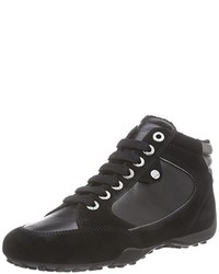 schwarze hohe Sneakers von Geox